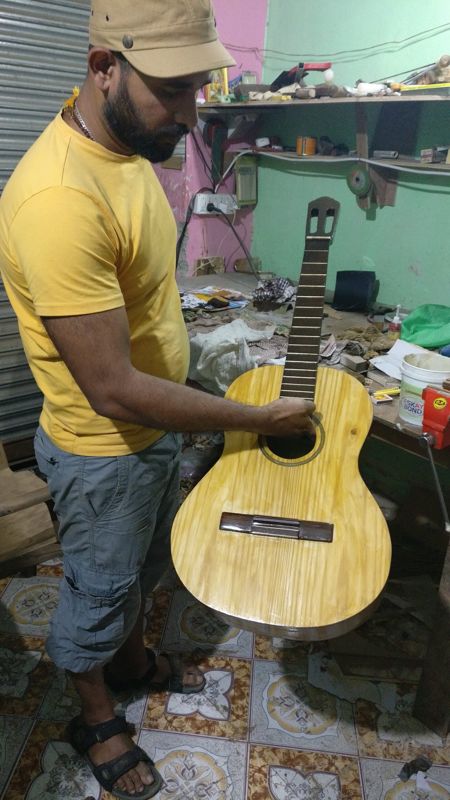 1St French Polish on Guitar